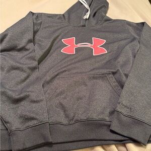 Under Armour Dark Gray Hoodie with Subtle Logo